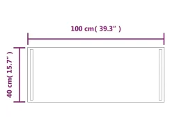 Espejo de baño con LED 100x40 cm ES803299