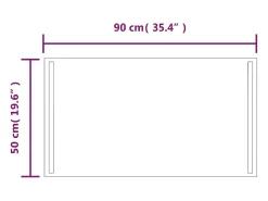 Espejo de baño con LED 50x90 cm ES143196
