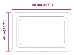 Espejo de baño con LED 40x60 cm ES397289