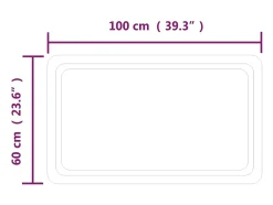 Espejo de baño con LED 60x100 cm ES900958