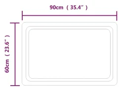 Espejo de baño con LED 90x60 cm ES729429