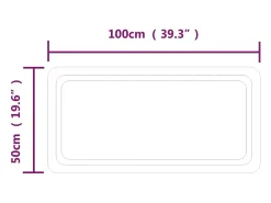 Espejo de baño con LED 100x50 cm ES363073