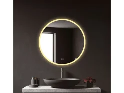 Espejo de baño EDM luz LED 20W forma circular Ø60 cm