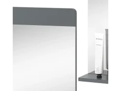 Espejo de baño gris 60x12x62 izan