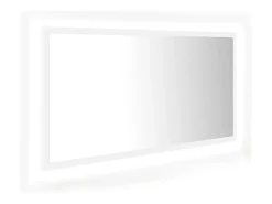Espejo de baño LED 90 x 8,5 x 37 cm acrílico blanco 02_0006983