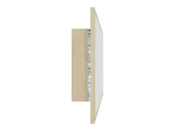 Espejo de baño LED 100 x 8,5 x 37 cm acrílico roble Sonoma 02_0006960