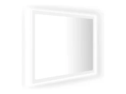 Espejo de baño LED 60 x 8,5 x 37 cm acrílico blanco 02_0006981