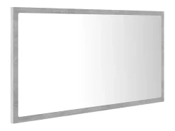 Espejo de baño LED 80 x 8,5 x 37 cm acrílico gris 02_0006992