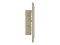 Espejo de baño LED 40 x 8,5 x 37 cm roble acrílico 02_0006961