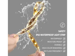 Espejo de baño LED, espejo de pared con aumento antivaho iluminado, 90x70cm
