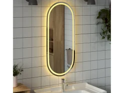 Espejo de baño LED ovalado 100x45 cm ES416847
