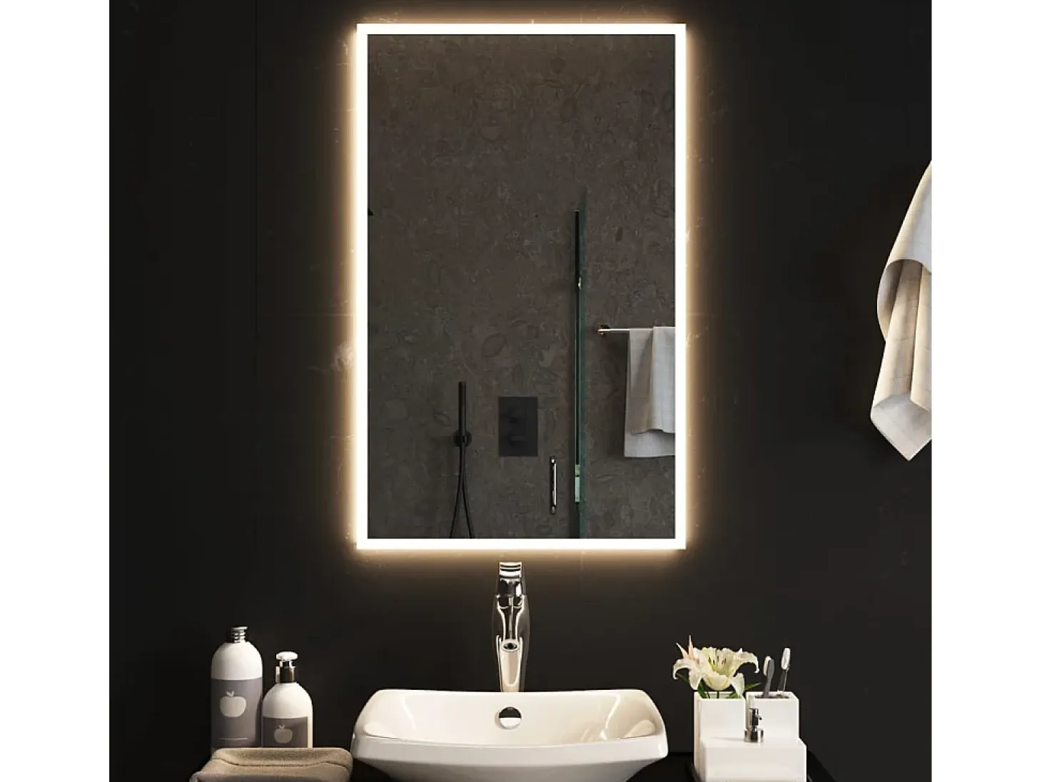 Espejo de baño LED 50x80 cm