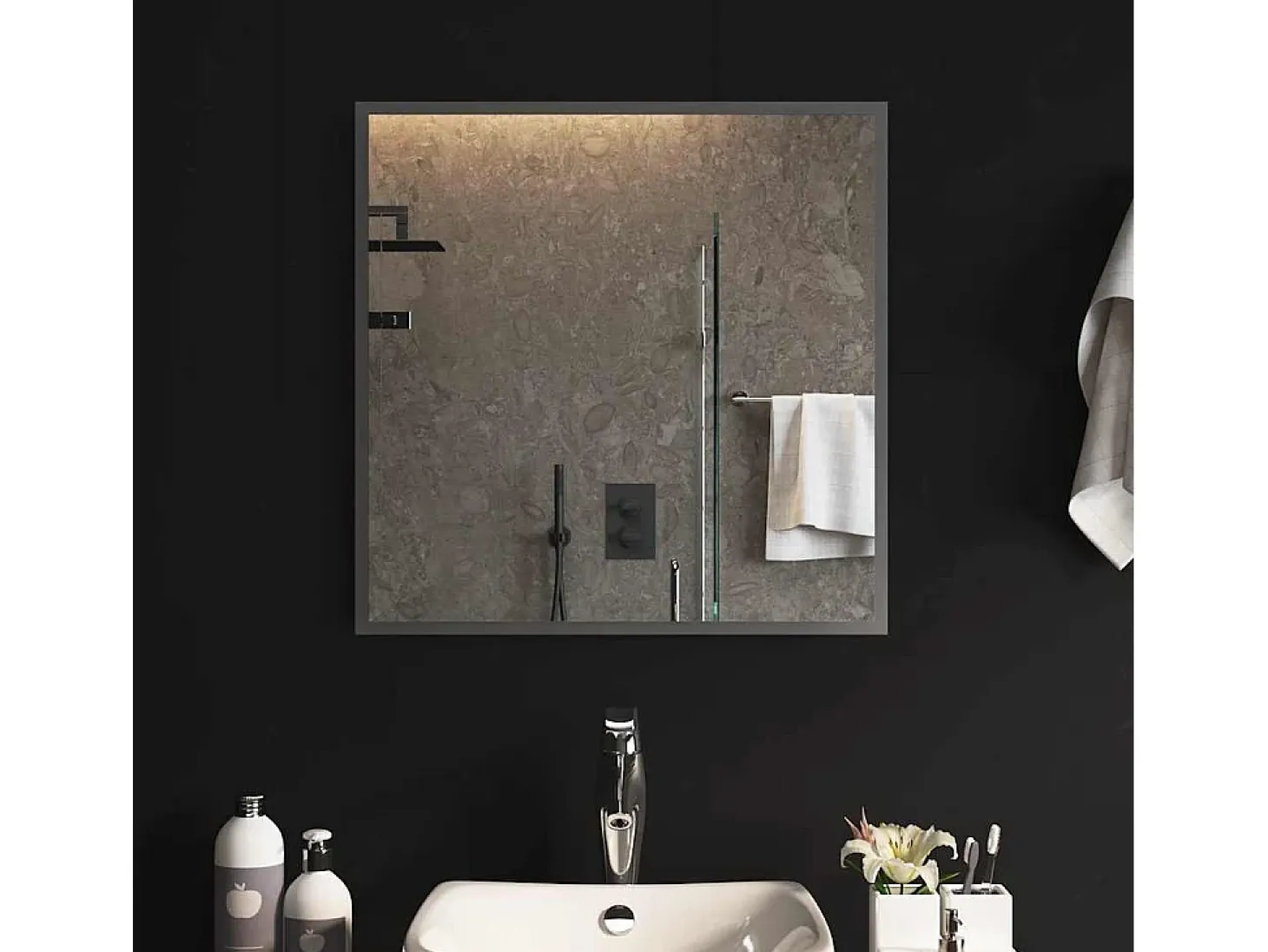 Espejo de baño LED 60x60 cm