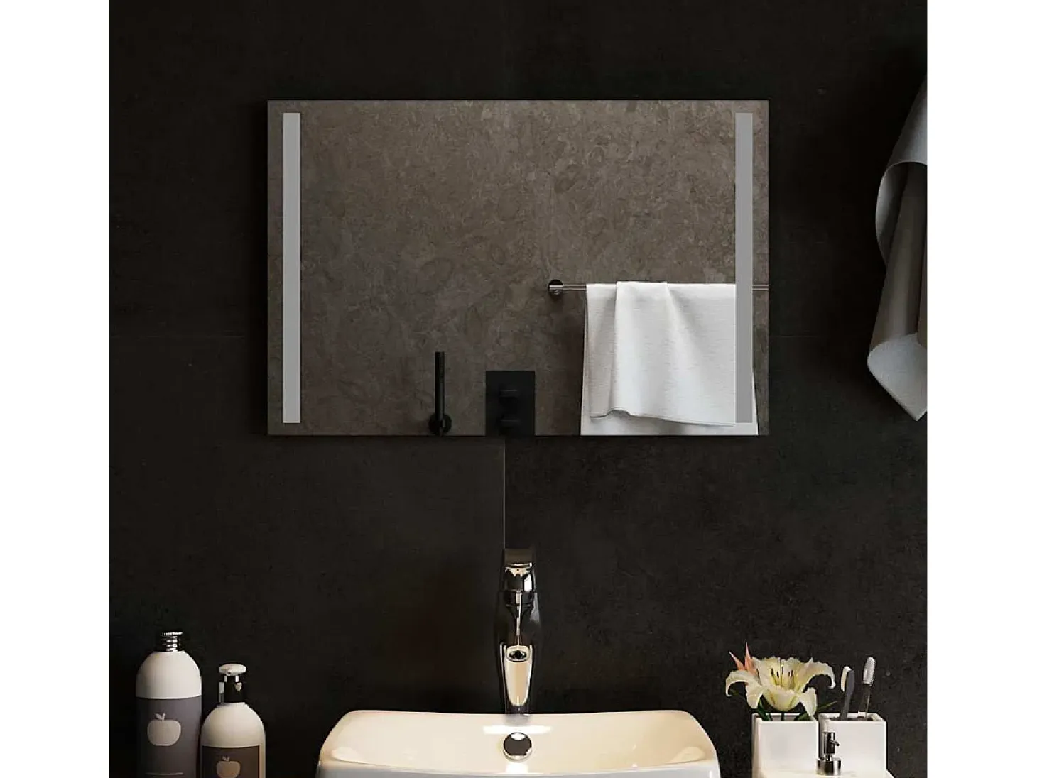 Espejo de baño LED 60x40 cm