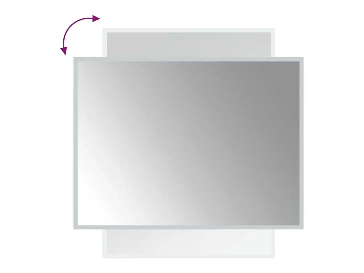 Espejo de baño LED 60x80 cm