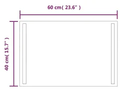 Espejo de baño LED 40x60 cm