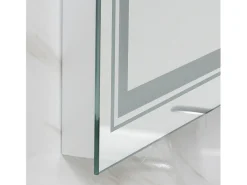 Espejo de baño LED 100x60cm antivaho 3 colores regulables IP67 espejo conectado con enchufe