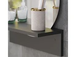 Espejo de baño negro 40x15x47.5 elyra