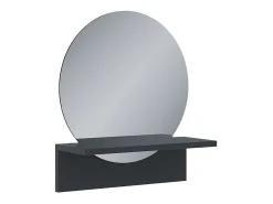 Espejo de baño negro 40x15x47.5 elyra