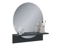 Espejo de baño negro 50x15x54.5 elyra