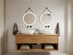 Espejo de baño rectangular de estilo contemporáneo 50x80 o 50x140 cm DEMETRIA