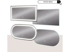 Espejo de baño vidrio 100x50x2.8 miral