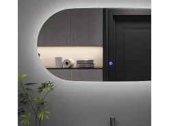 Espejo de baño vidrio 100x50x2.8 miral