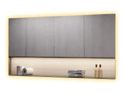 Espejo de baño vidrio 80x40x2.8 miral
