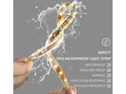 Espejo de baño 120x60cm LED regulable + antivaho + Bluetooth 5.2 + Reloj + 3 colores 4 botones