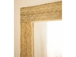 Espejo de esparto de 97x63cm - FRIDA - DECOWOOD