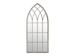 Espejo de jardín arena hierro para exterior 100x45 cm ES535894