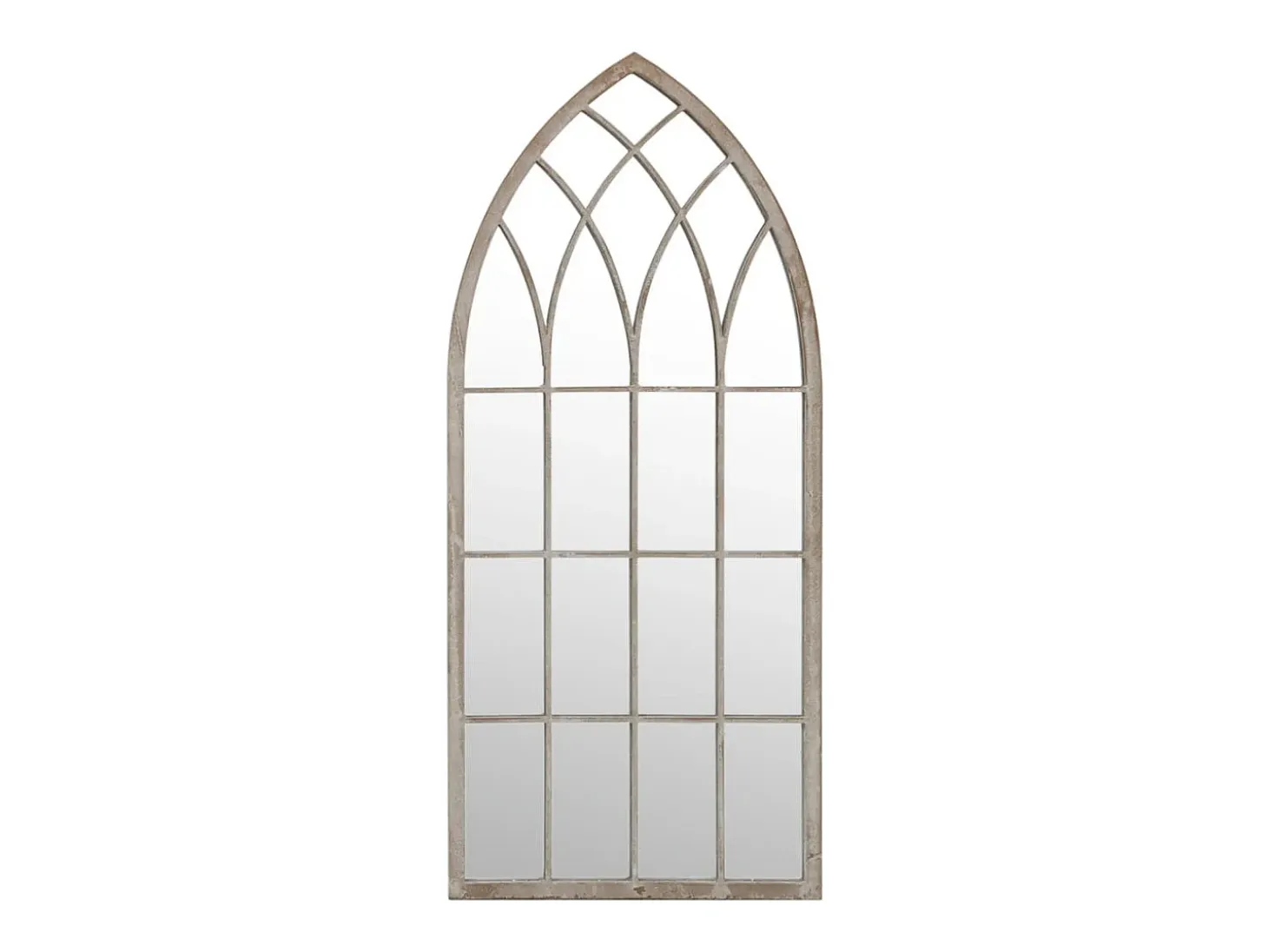 Espejo de jardín arena hierro para exterior 100x45 cm ES535894