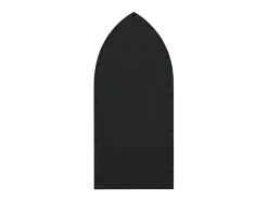 Espejo de jardín negro hierro para exterior 100x45 cm ES529444