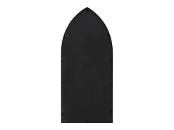 Espejo de jardín negro hierro para exterior 100x45 cm ES255172