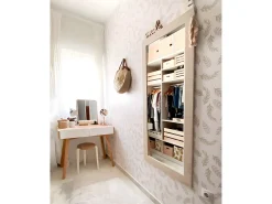 Espejo de madera color beige de 60x80cm - SAND - DECOWOOD