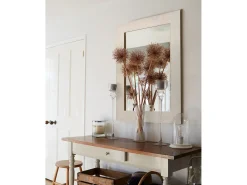 Espejo de madera color beige de 60x80cm - SAND - DECOWOOD