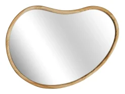 Espejo de madera de abeto decorativo de pared, 85cm natural