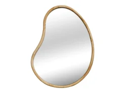 Espejo de madera de abeto decorativo de pared, 95cm natural