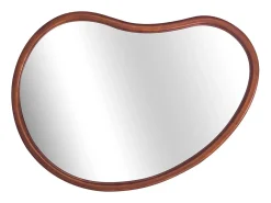 Espejo de madera de abeto decorativo de pared, 85cm nogal