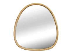 Espejo de madera de abeto decorativo de pared, 75cm natural