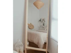Espejo de madera maciza tono natural de 160x60cm - WALLS - DECOWOOD