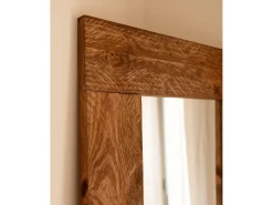 Espejo de madera maciza tono roble oscuro de 165x65cm - IZAL - DECOWOOD