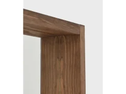 Espejo de madera maciza tono roble oscuro de 160x80cm - WALLS - DECOWOOD