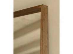 Espejo de madera maciza tono roble oscuro de 160x80cm - WALLS - DECOWOOD