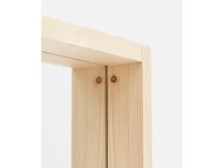 Espejo de madera maciza tono natural de 160x80cm - WALLS - DECOWOOD