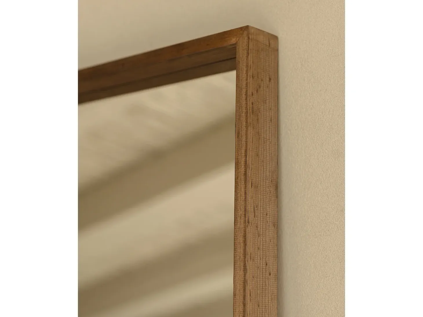 Espejo de madera maciza tono roble oscuro de 160x60cm - WALLS - DECOWOOD