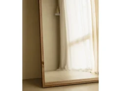 Espejo de madera maciza tono roble oscuro de 160x60cm - WALLS - DECOWOOD