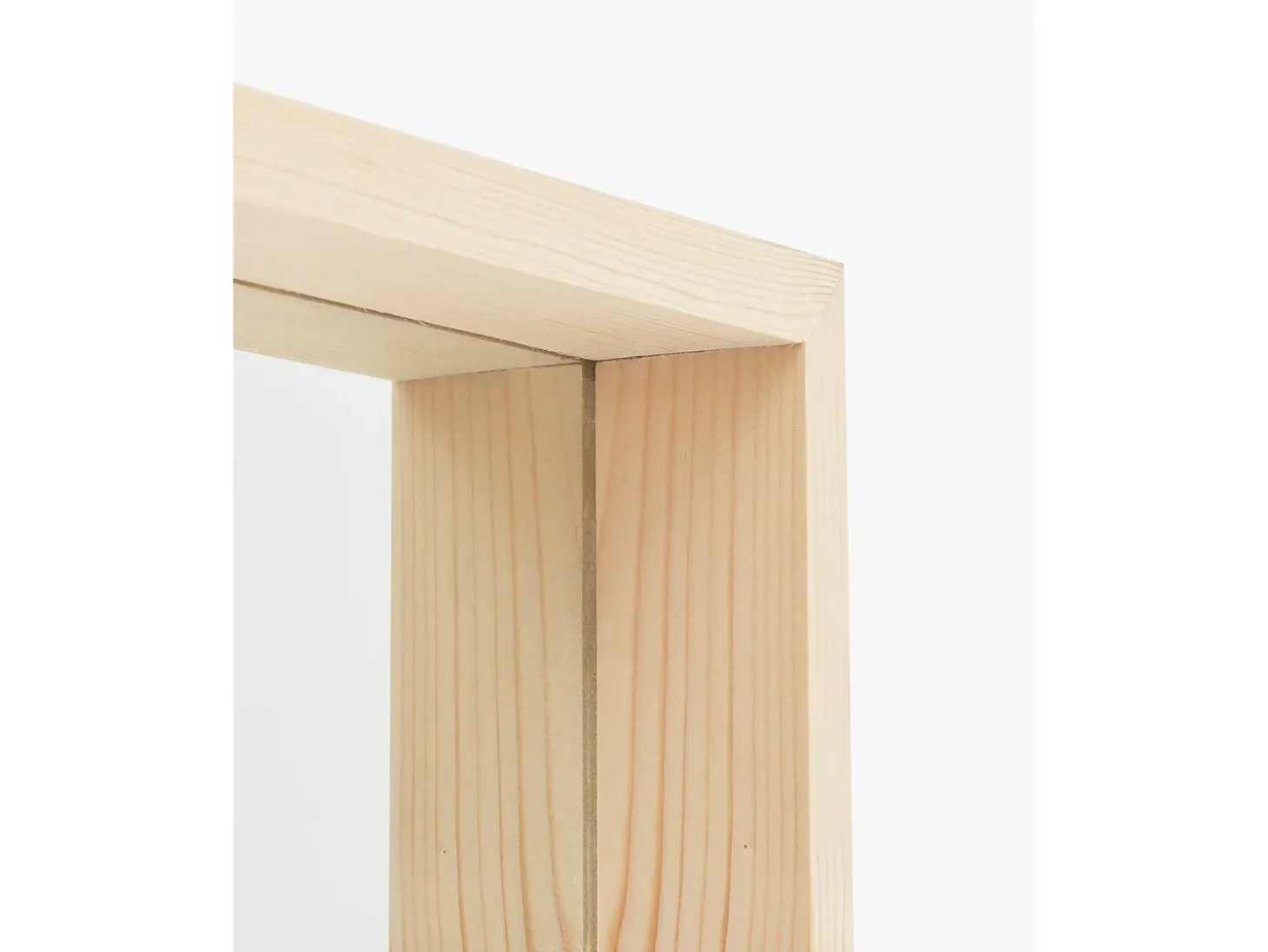 Espejo de madera maciza tono natural de 160x60cm - WALLS - DECOWOOD