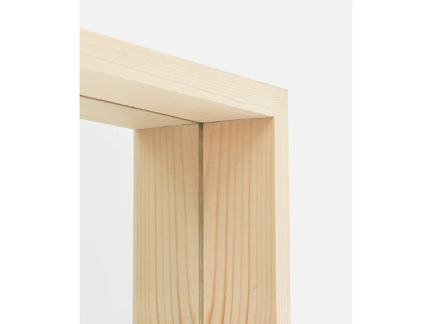 Espejo de madera maciza tono natural de 160x60cm - WALLS - DECOWOOD
