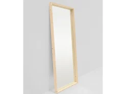 Espejo de madera maciza tono natural de 160x80cm - WALLS - DECOWOOD